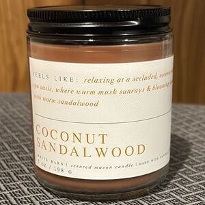Coconut Sandalwood Scented Candle